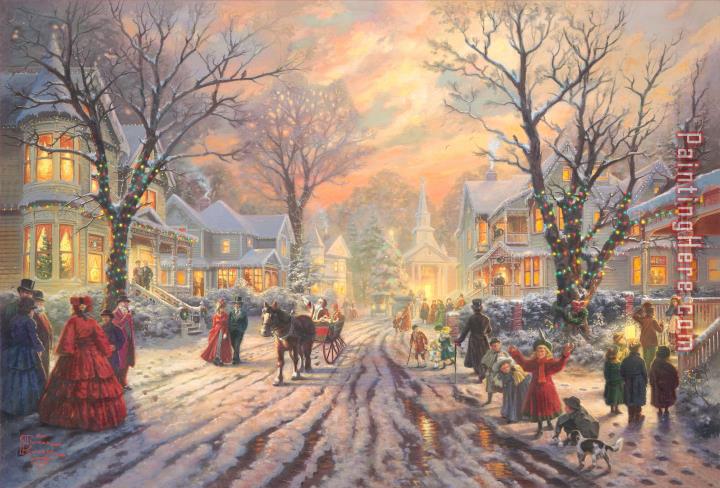 Thomas Kinkade A Victorian Christmas Carol